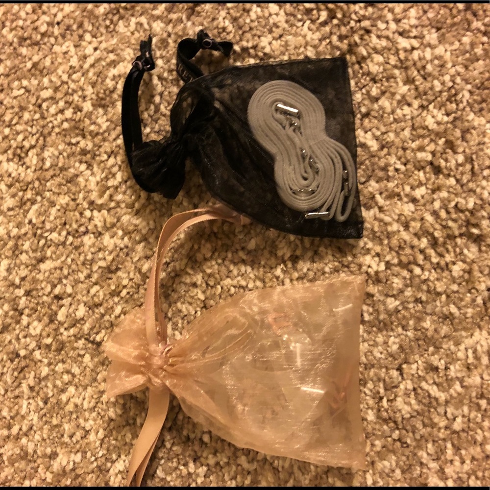 Victoria Secret extra straps.  Clear. And. Gray
